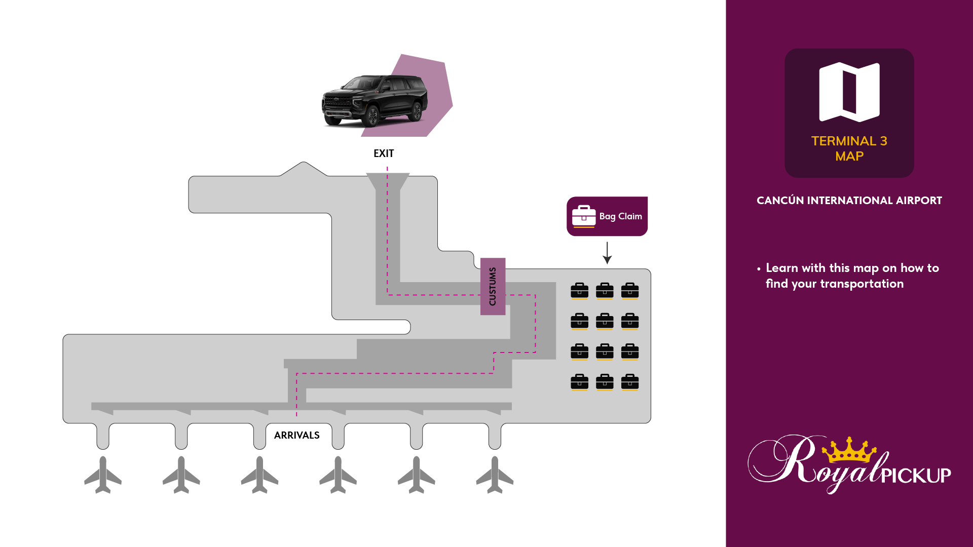Terminal 3 map